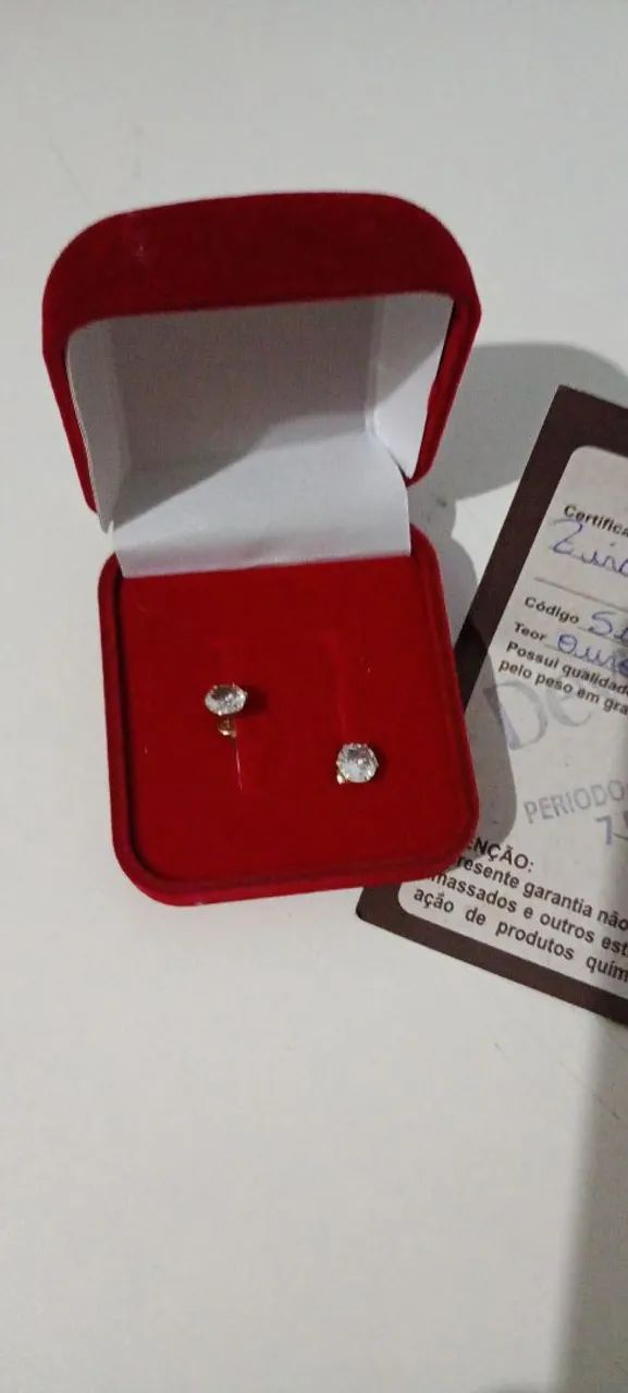 Brinco de ouro 18 pra vender 