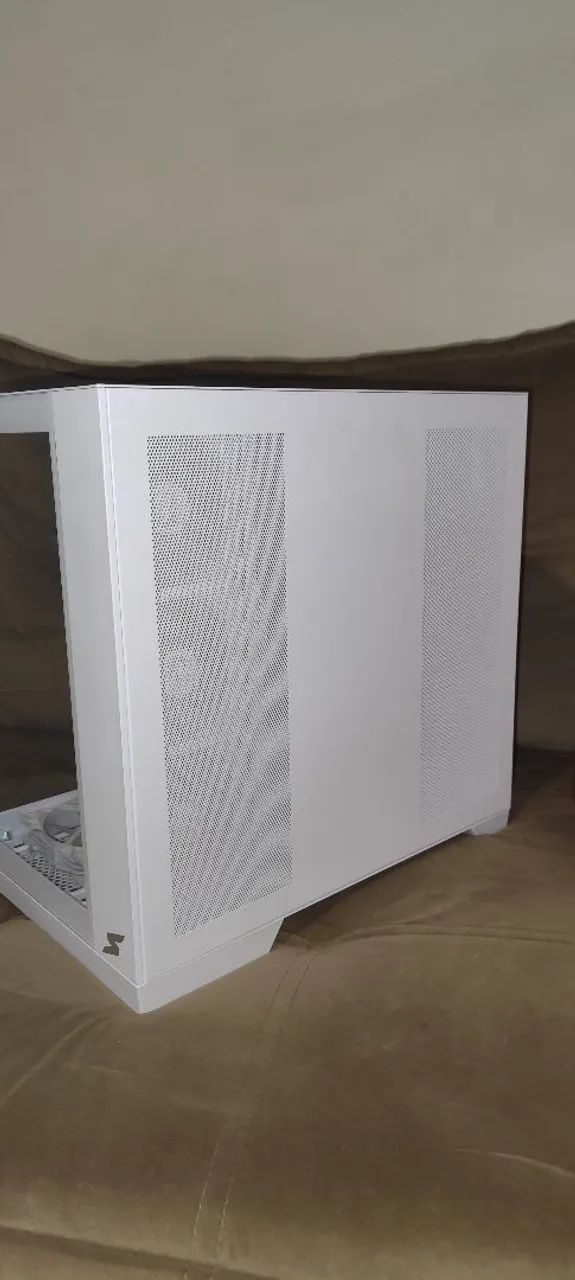 Gabinete Branco MATX Com 7 fans ARGB e controladora Rise mode - Foto 4