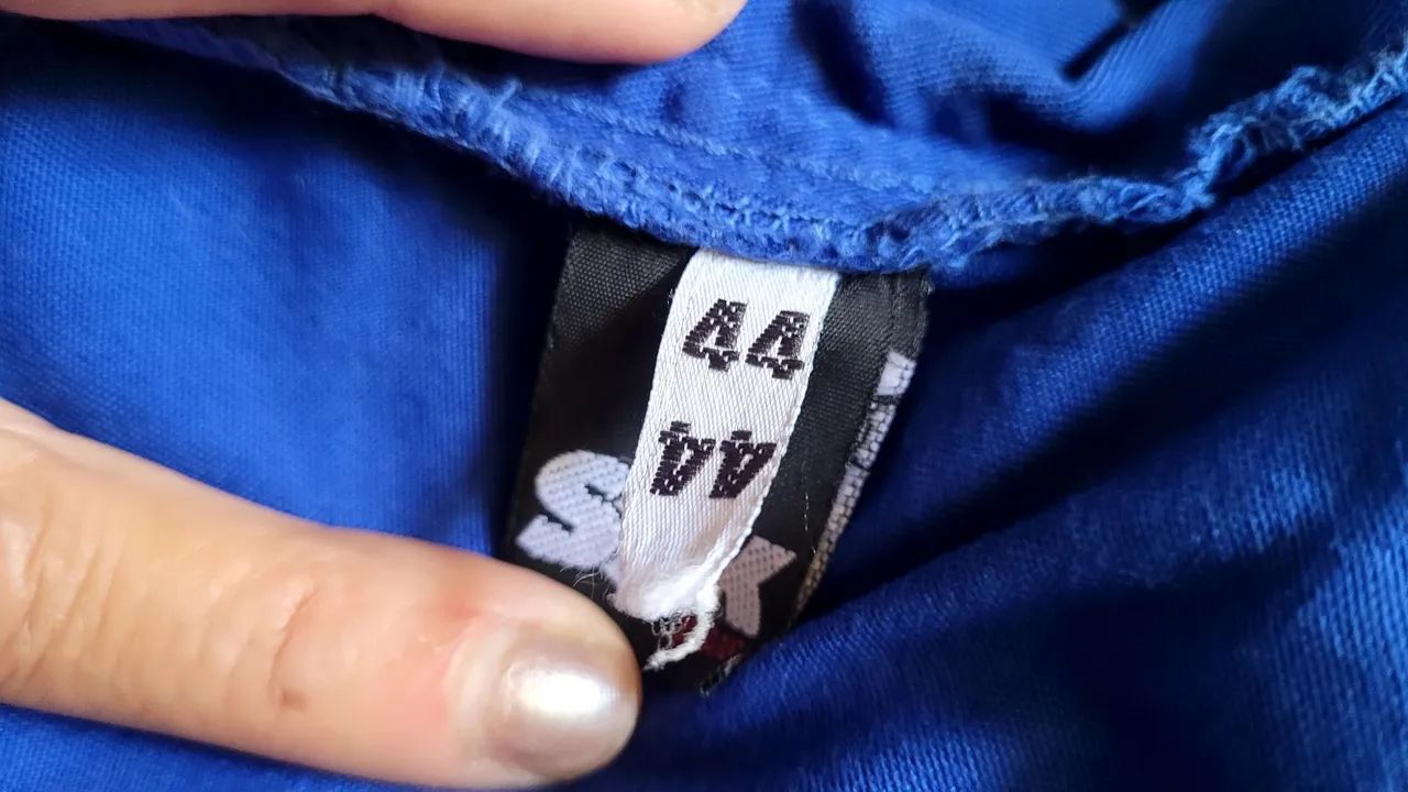 Bermuda azul string algodão 44 - Foto 4