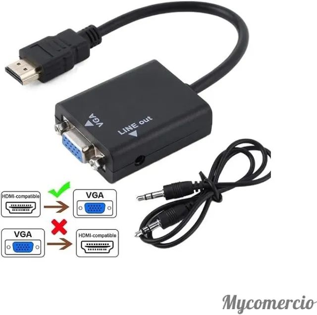  Cabo conversor HDMI p/ VGA CC-HVA100