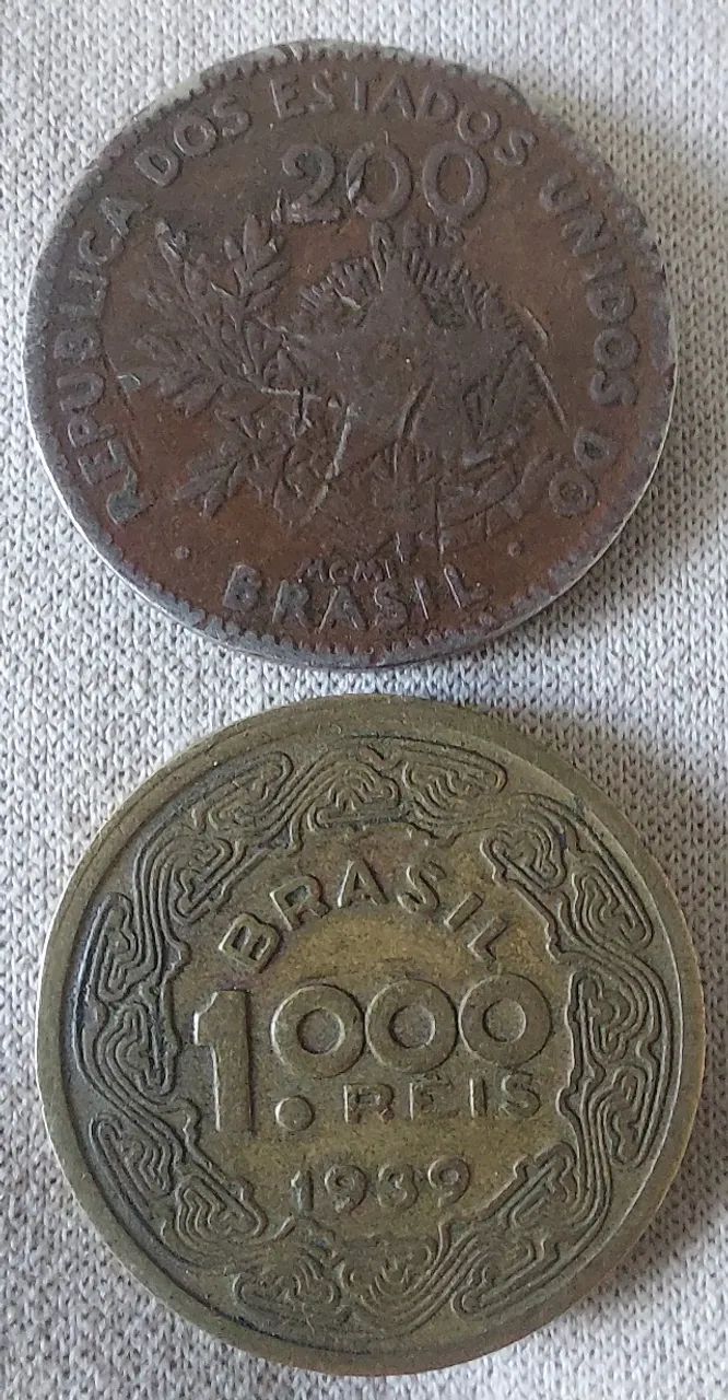 Lote com 12 moedas antigas brasileiras do período da República (1901 a 1940). - Foto 4