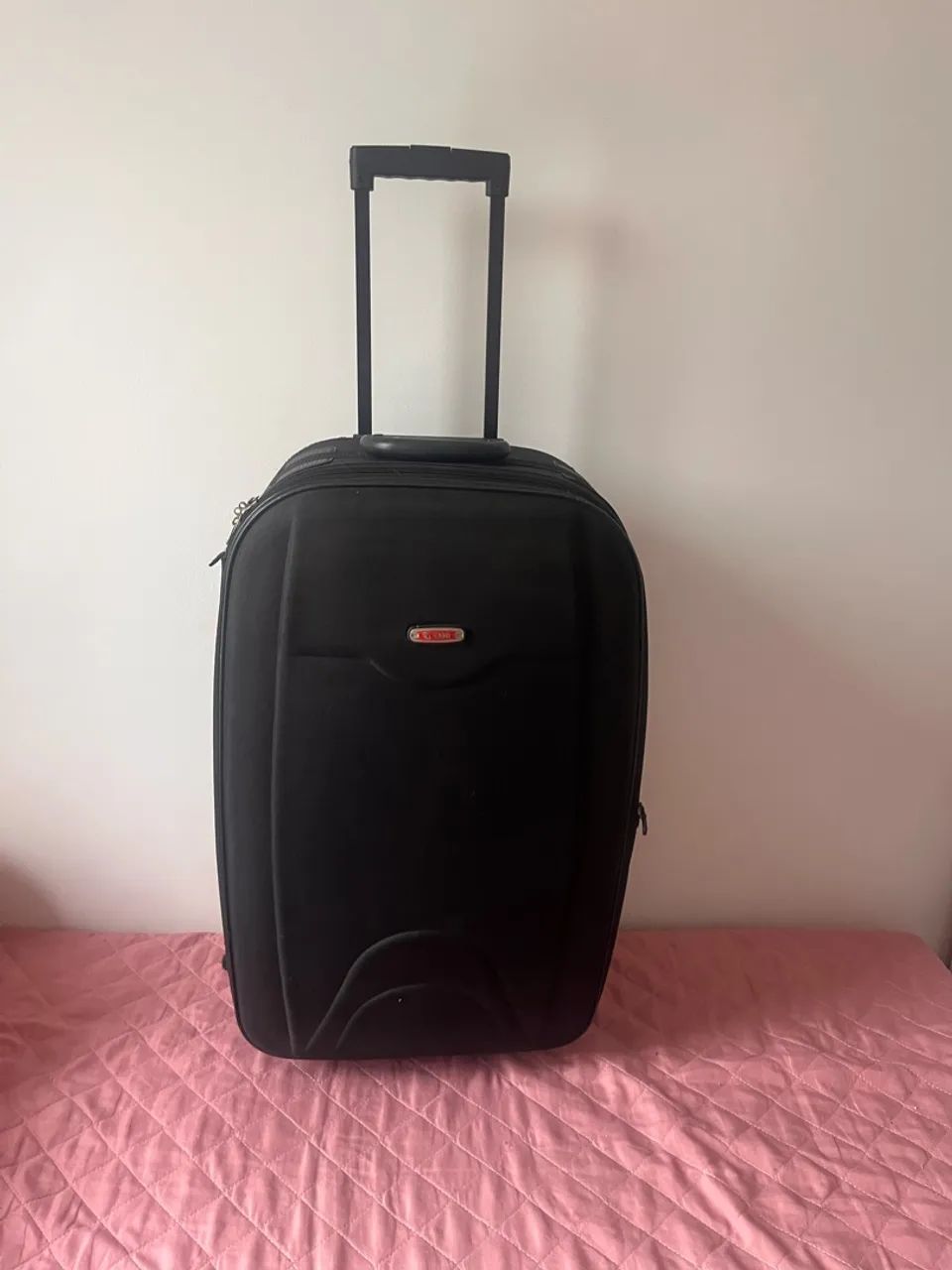 Mala Tonin de Tecido Preta - Foto 2