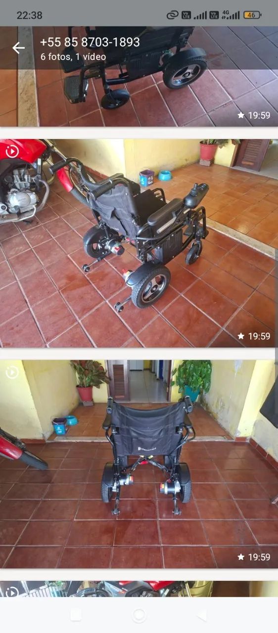 Cadeira de roda motorizada - Foto 3