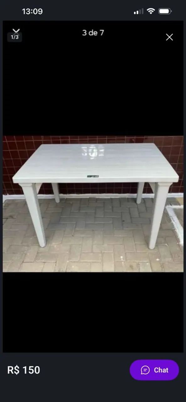 Mesa plástico desmontavel  - Foto 3