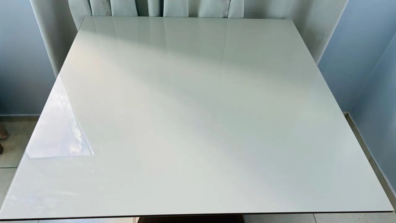 Mesa 4 lugares com tampo de vidro - Foto 3