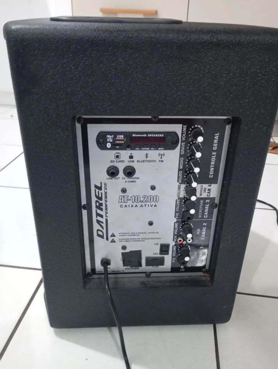CAIXA ATIVA  + PEDESTAL E MICROFONE  - Foto 4