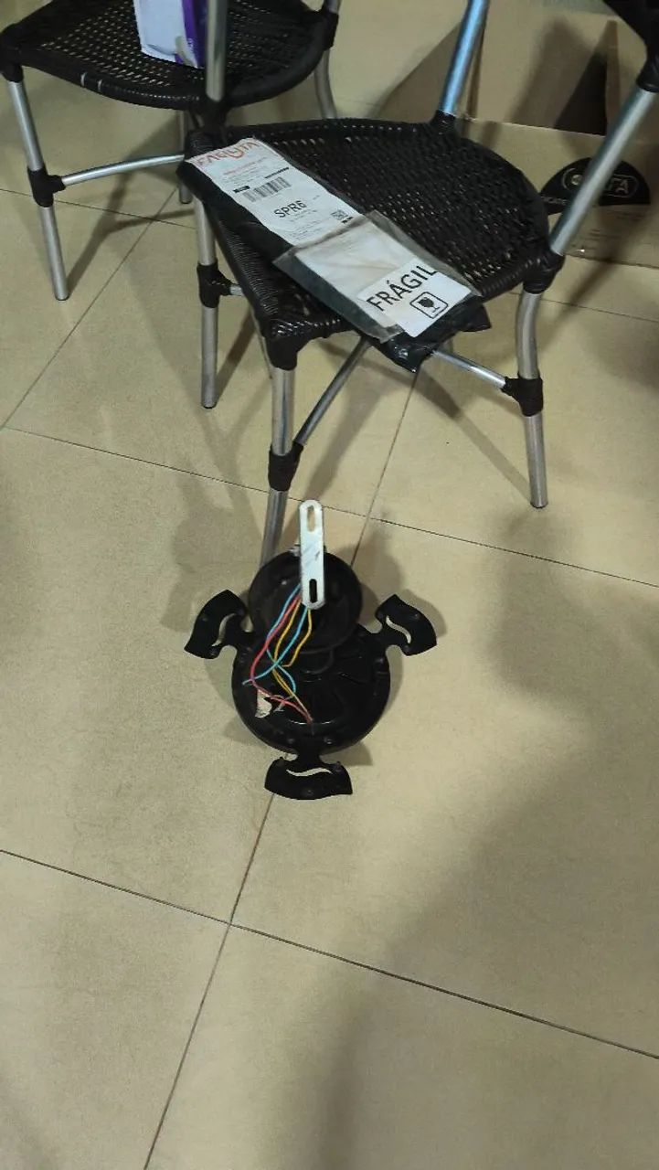 Ventilador teto preto  - Foto 3