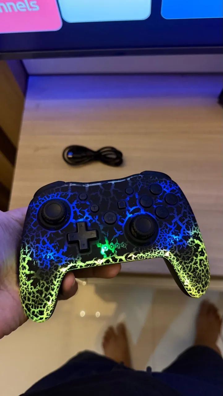 Controle Joystick Led Bluetooth  - Foto 4