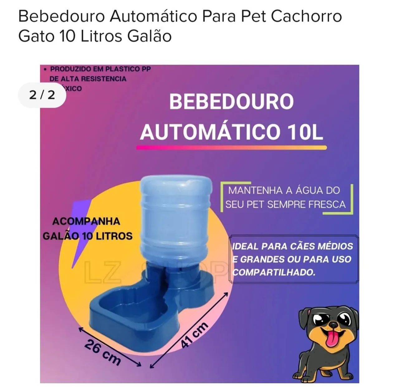 Bebedouro pet 