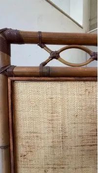 Biombo de bambu com 5 folhas - Foto 2