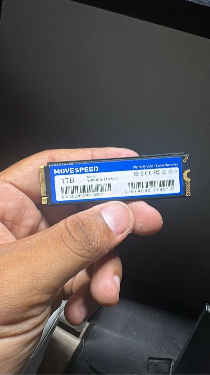 NVME 1 tb 100% funcionando