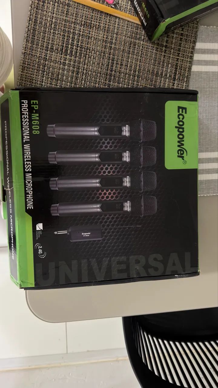 Microfone Ecopower EP - M608 (04 unidades)
