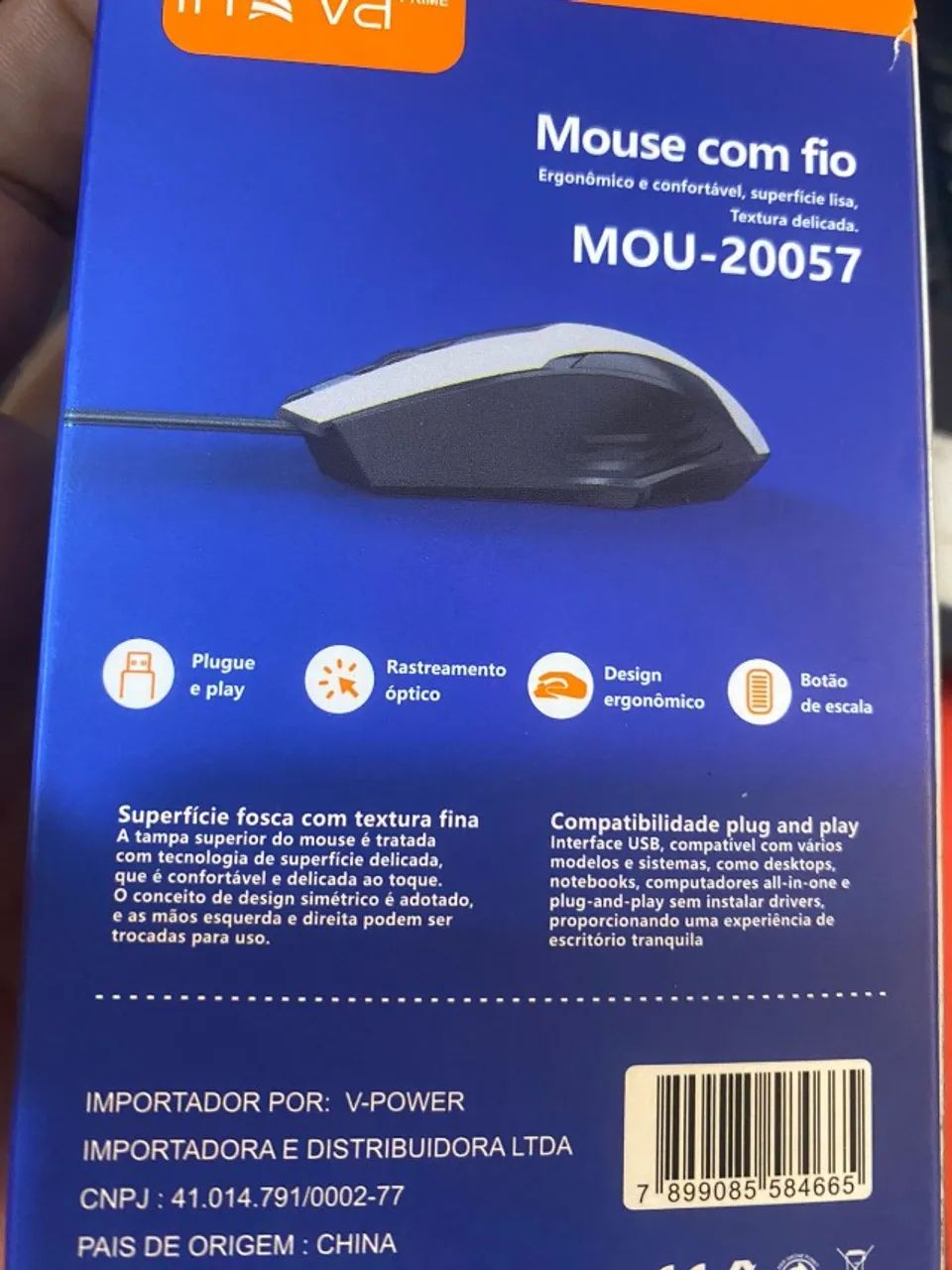 MOUSE COM FIO 1.2M - Foto 3