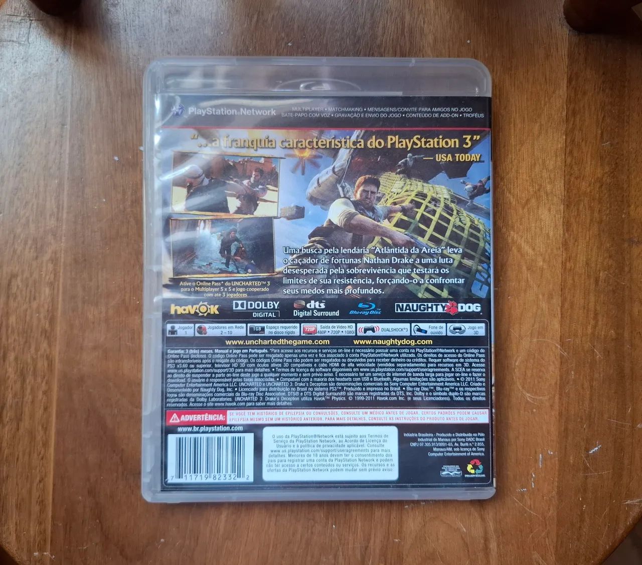 Jogo Ps3 Uncharted 3 Drake's Deception - Foto 2