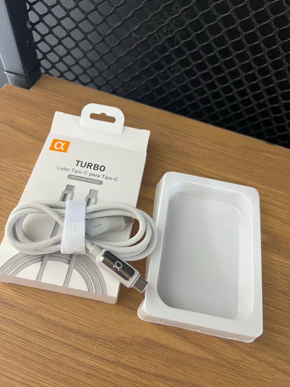 Cabo USB-C Tipo C 60W Trançado 1M Premium De Nylon Compatível com iPhone  - Foto 6