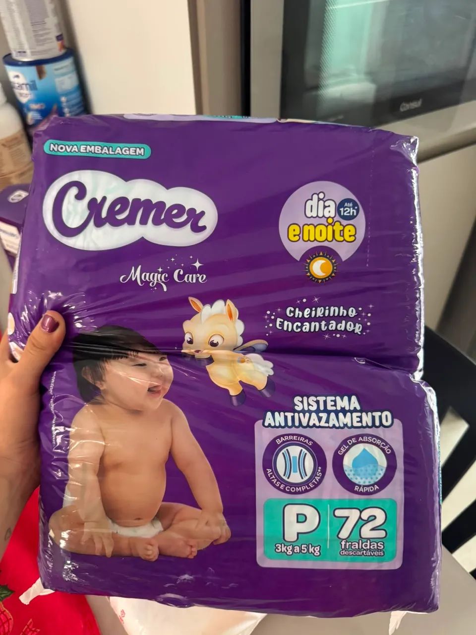 Fralda Cremer P 72 unidades 