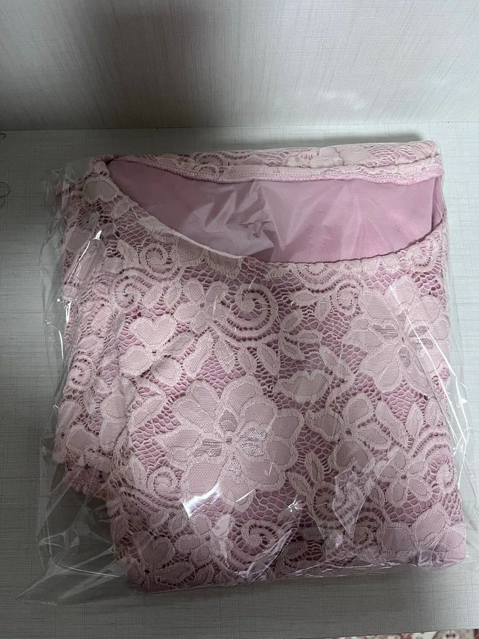 vestido rosa claro renda mulet - Foto 4