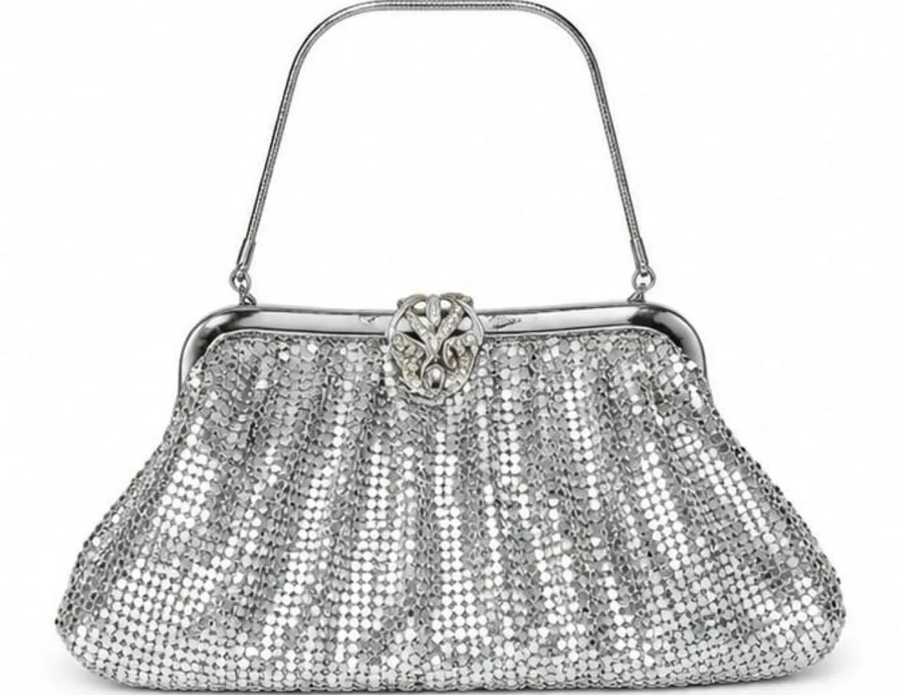 Bolsas Whiting Davis dourada e prateada - Foto 3