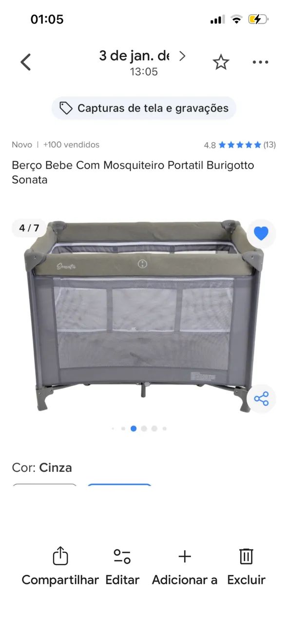 Berço Sonatta Burigoto