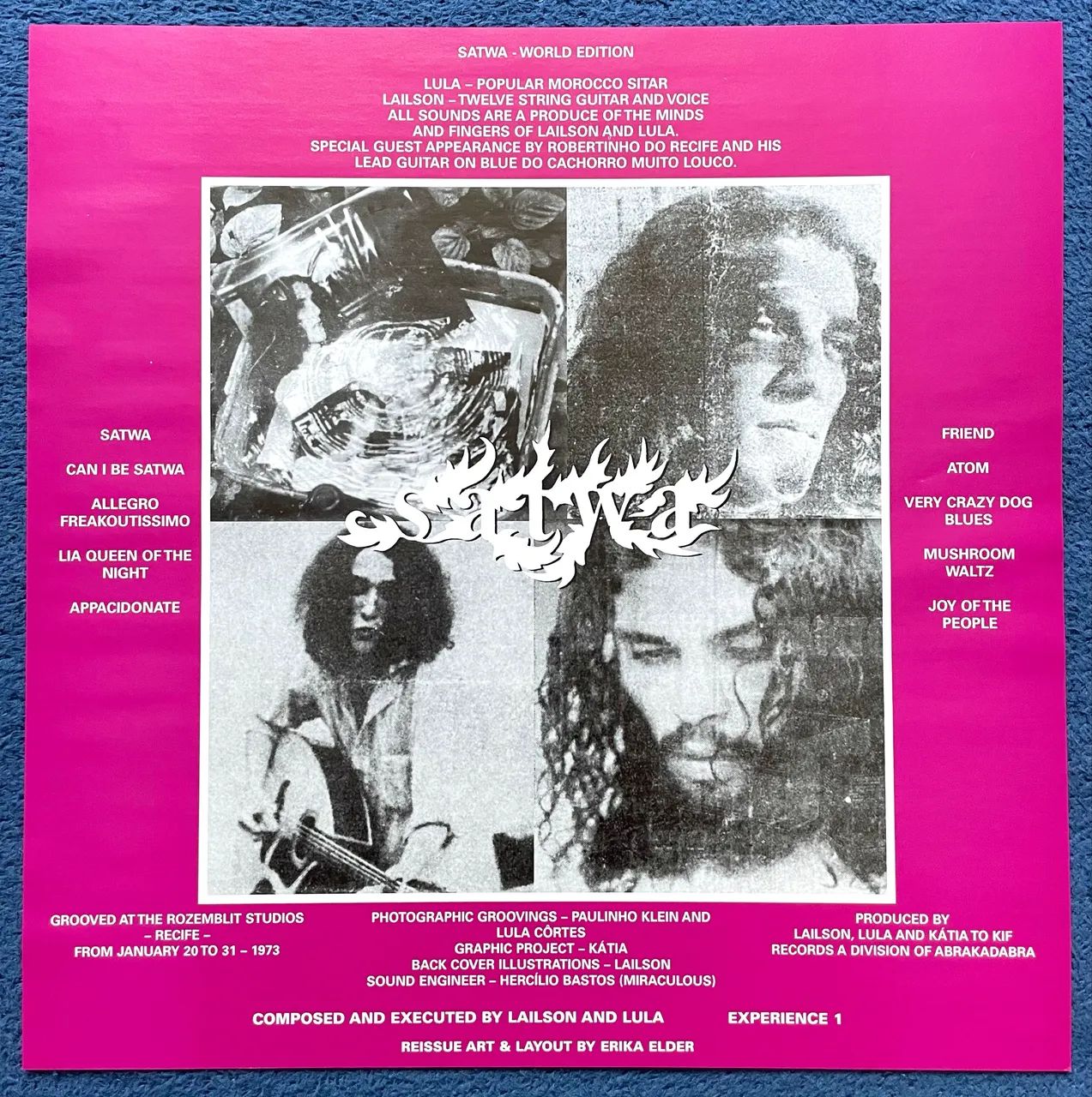 LP Satwa 1973 Lula Côrtes e Lailson Reedição Time-Lag com Encarte