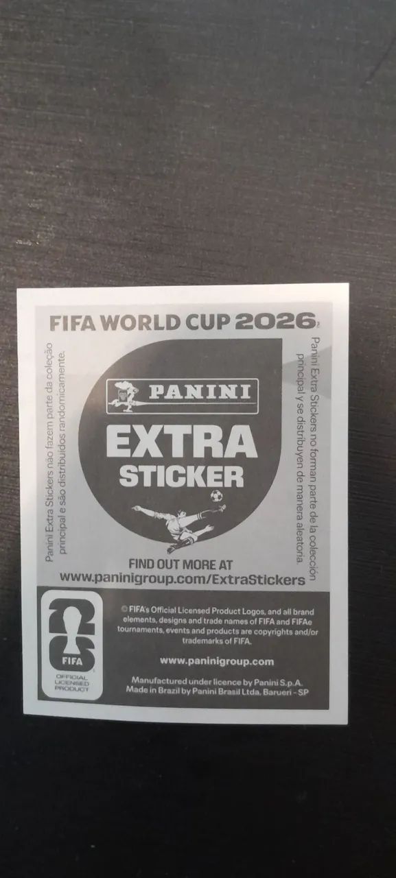 Figurinha Ouro Vinícius Júnior - Copa do Mundo 2026 Panini - Foto 2