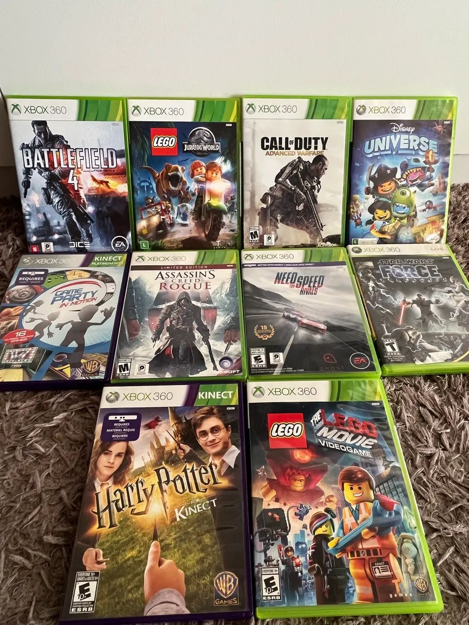 Cada Jogo por 68 reais (Xbox 360)