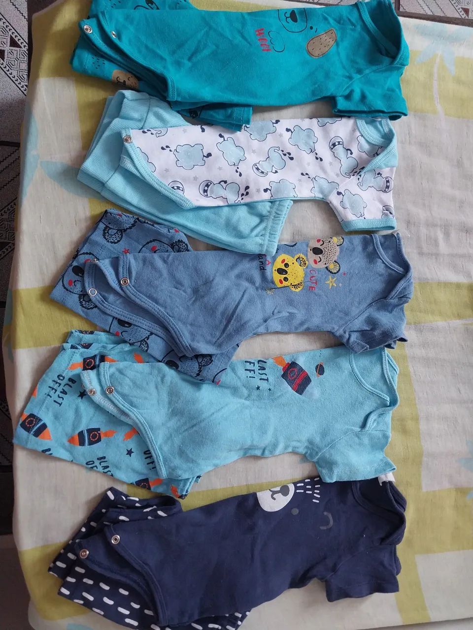 Lote bebe menino verão tamanho G 