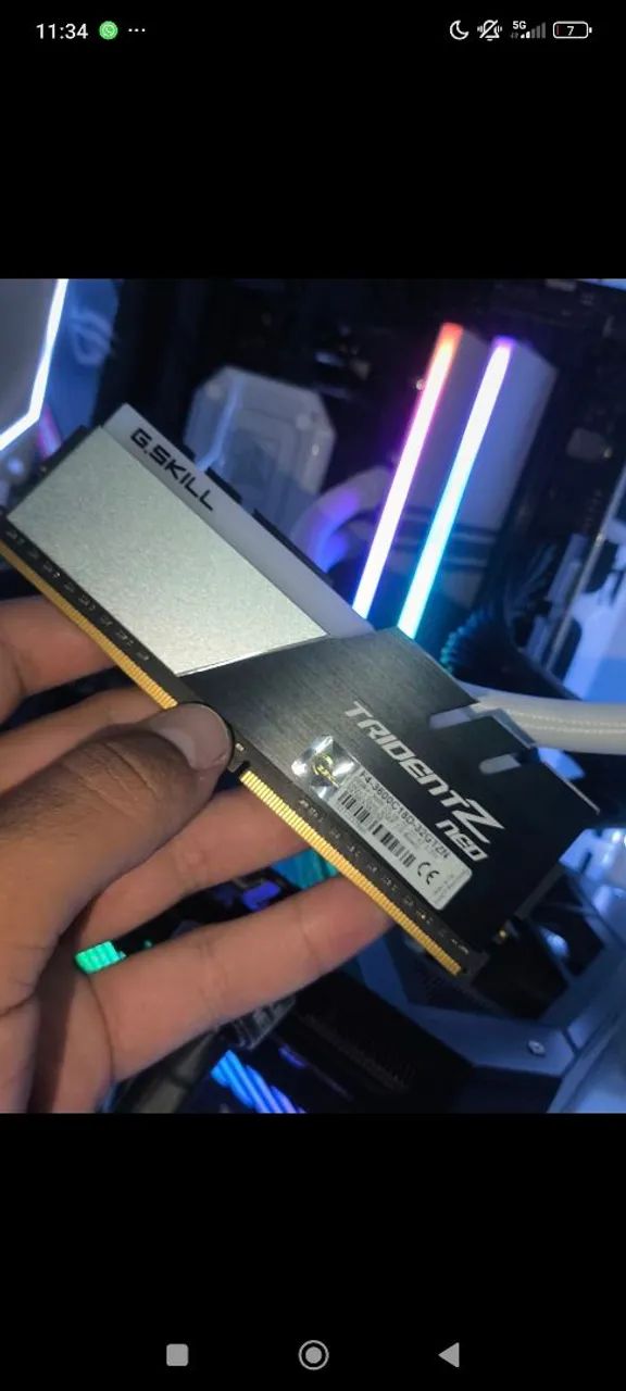 Memória ddr4 16GB 3600MHZ
