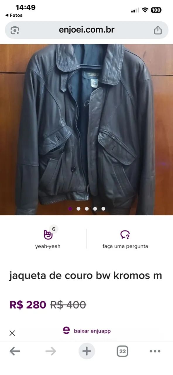 Jaqueta em couro  - Foto 3