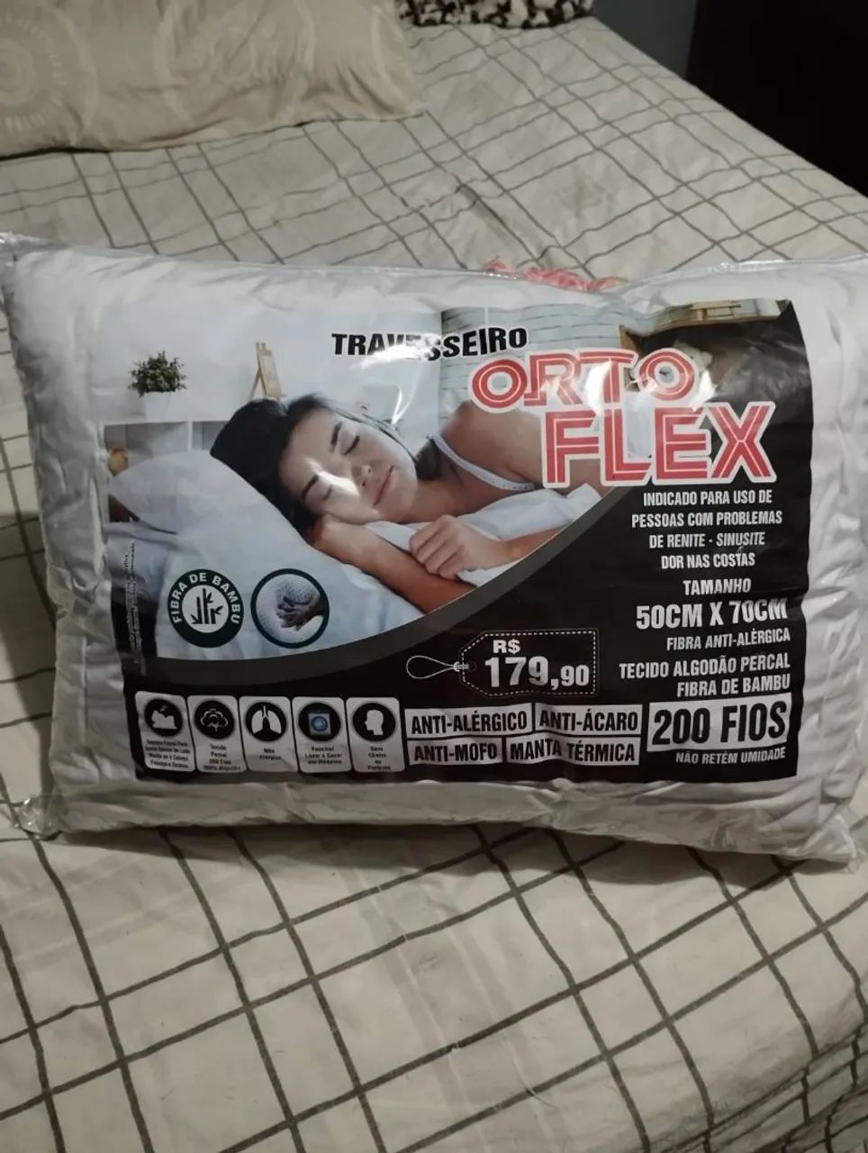 2 Travesseiros Orto Flex - NOVO