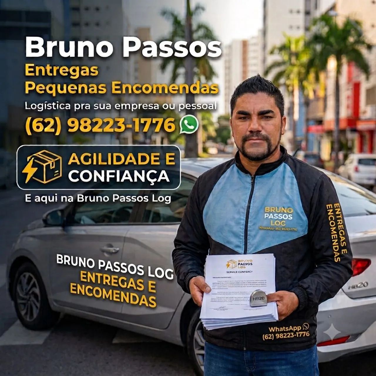 Entregas e encomendas logística 