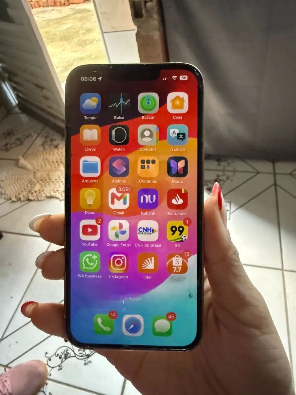 iPhone 13 Pro Dourado, 128Gb  78% bateria - Foto 3