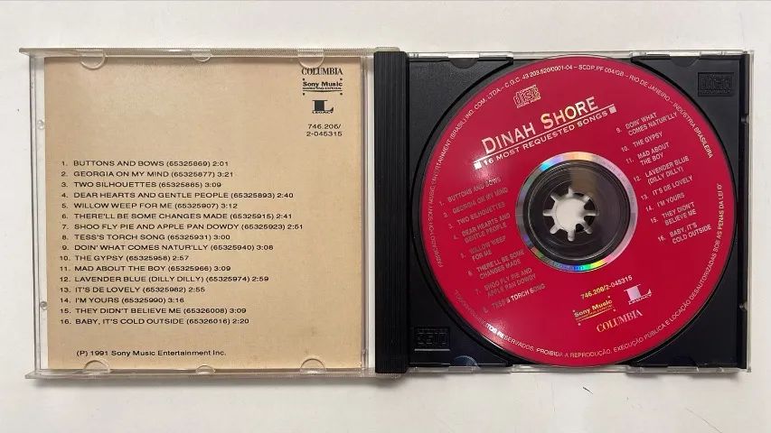 CD - DINAH SHORE - 16MOST REQUESTED SONGS  - Foto 2