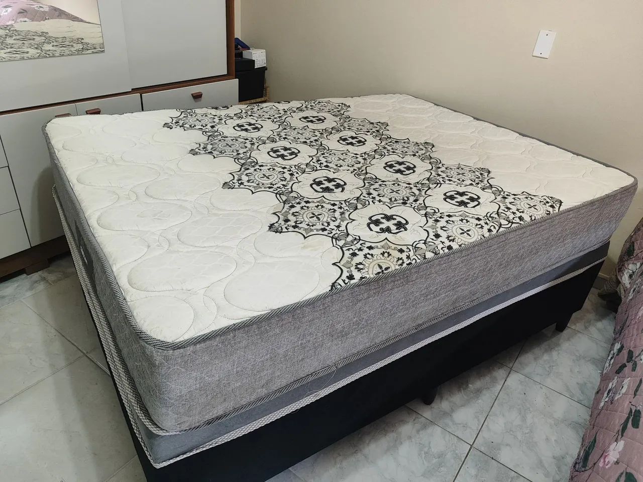 Cama box casal com colchão - Foto 2