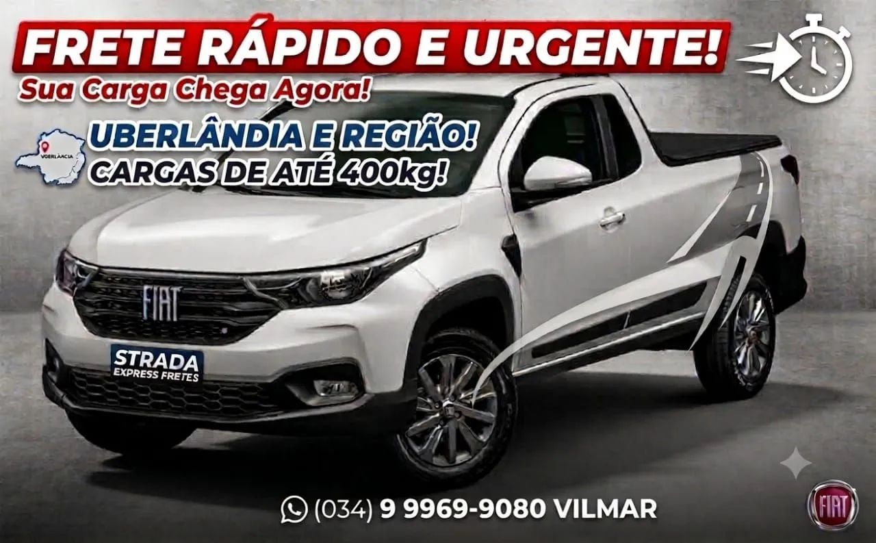 Frete rapido atendendo dentro de Uberlândia e regiões 