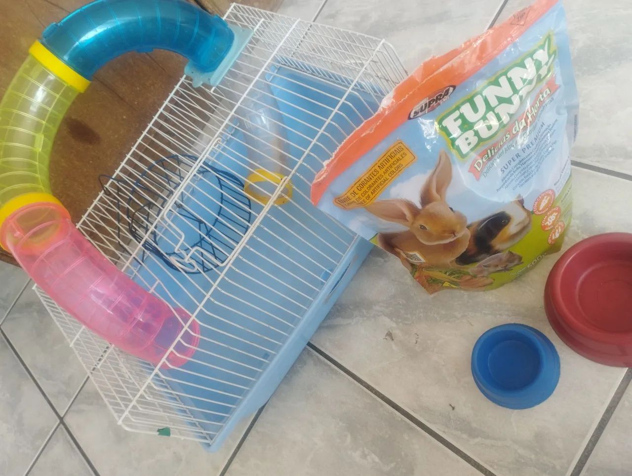 Gaiola de hamster +ração  - Foto 2