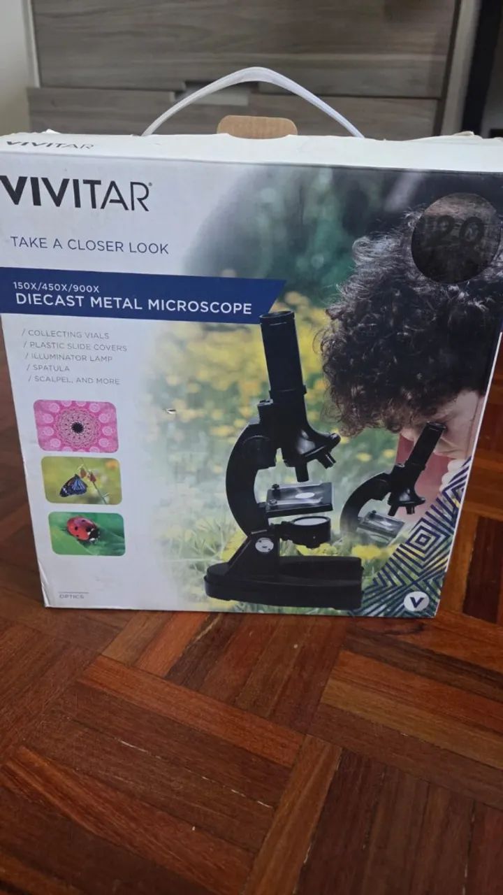 mini microscópio funcional 30x vivitar - Foto 2