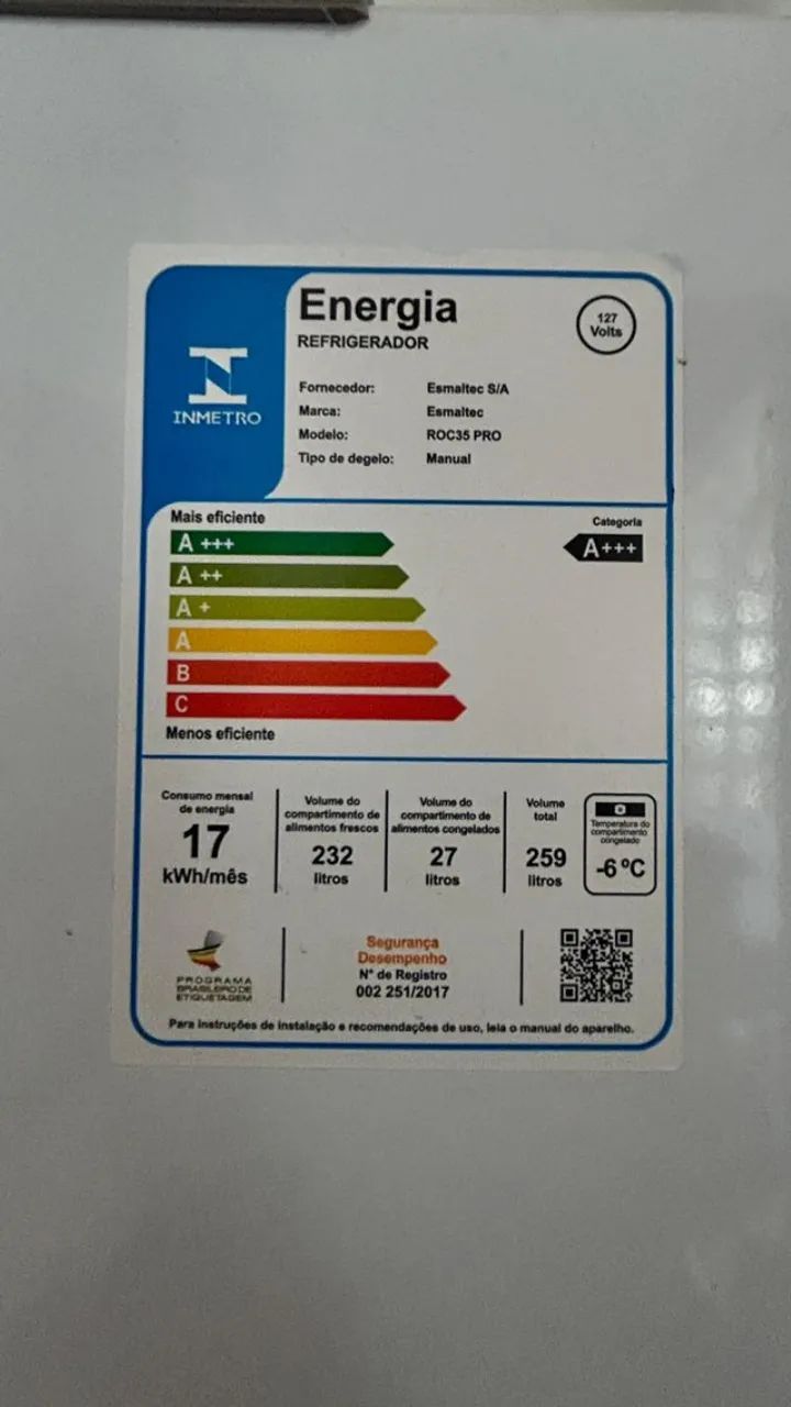 Geladeira Esmaltec Inverter ROC35 pro - Foto 4