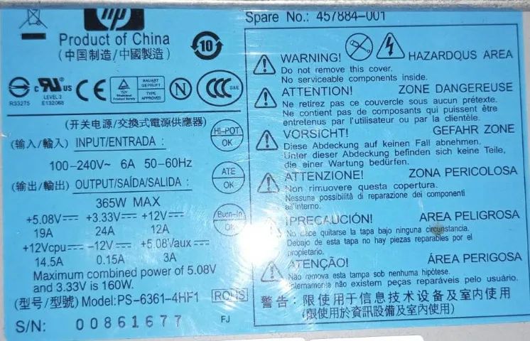 Computador completo,  core I3, HD 250gb, Memória 4gb, Fonte HP 365w, Monitor 19 polegadas, - Foto 5