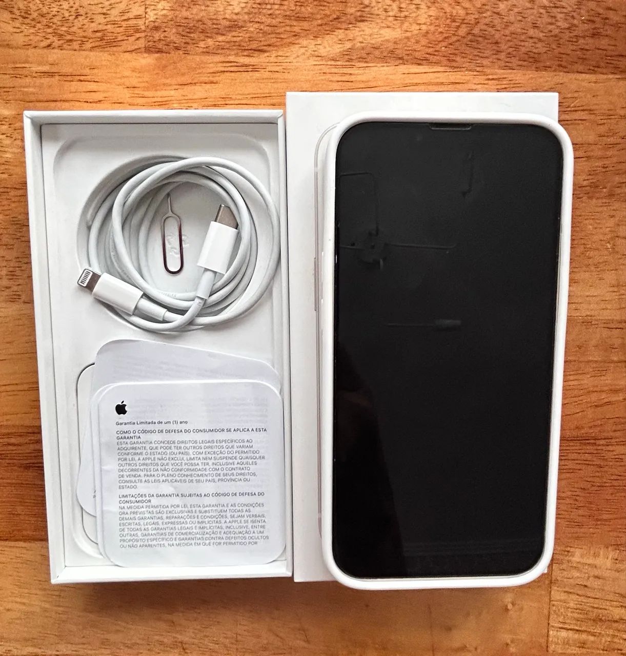iPhone 13 128G Branco com Caixa e Nota Fiscal. - Foto 2
