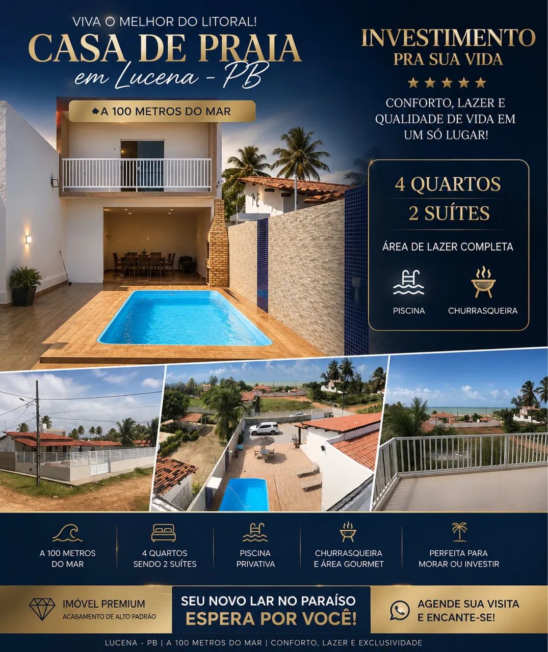 CASA DE PRAIA LUCENA -PB