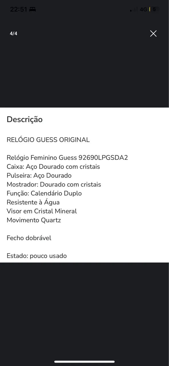 Vendo Relógio Guess feminino original  - Foto 4