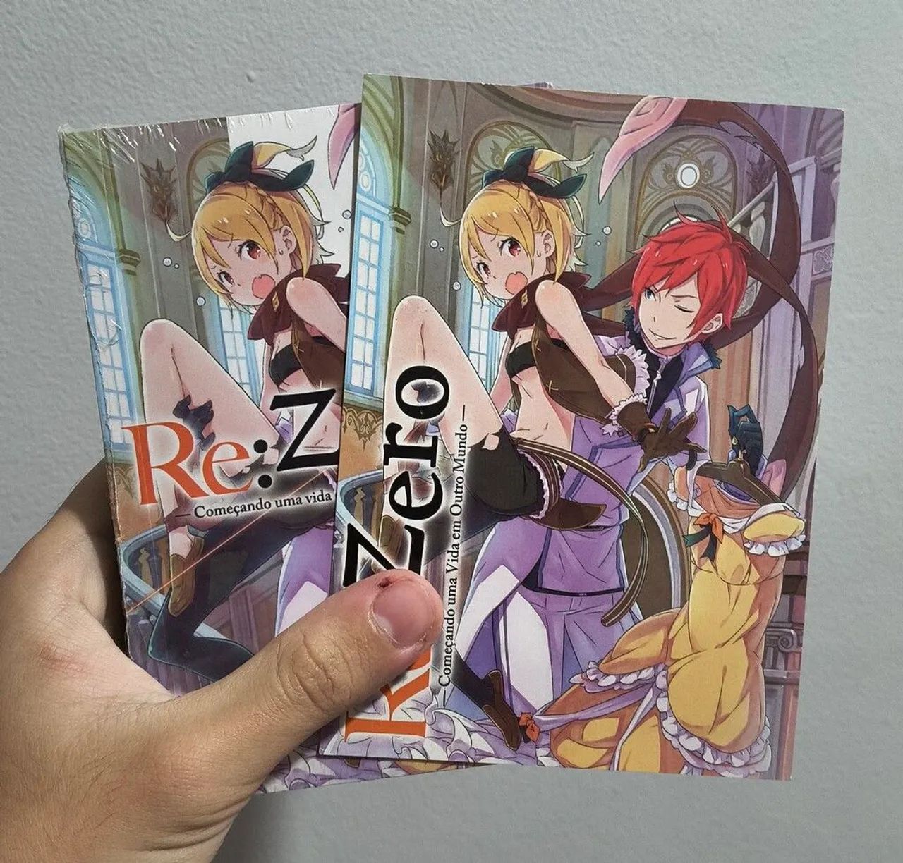 Re:Zero Light Novel Volume 8 lacrado com postal