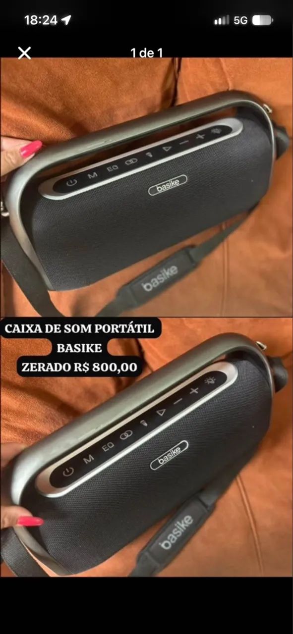 Caixa de Som via Bluetooth 