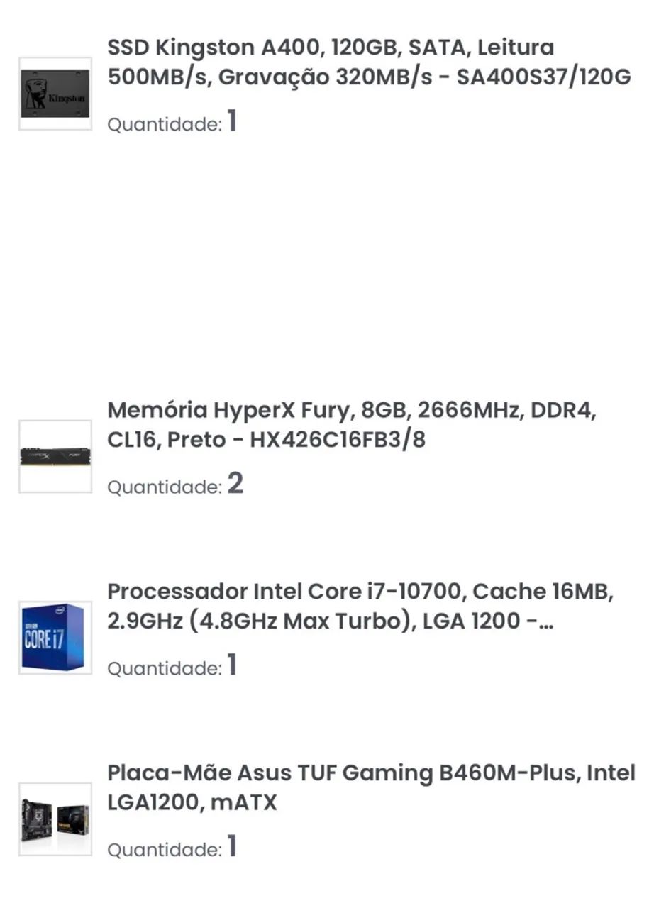 PC Computador Gamer 