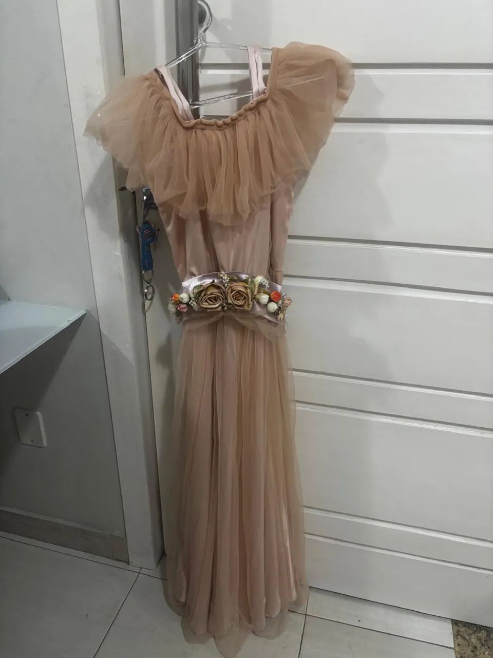 Vestido de festa rosê-juvenil - Foto 2
