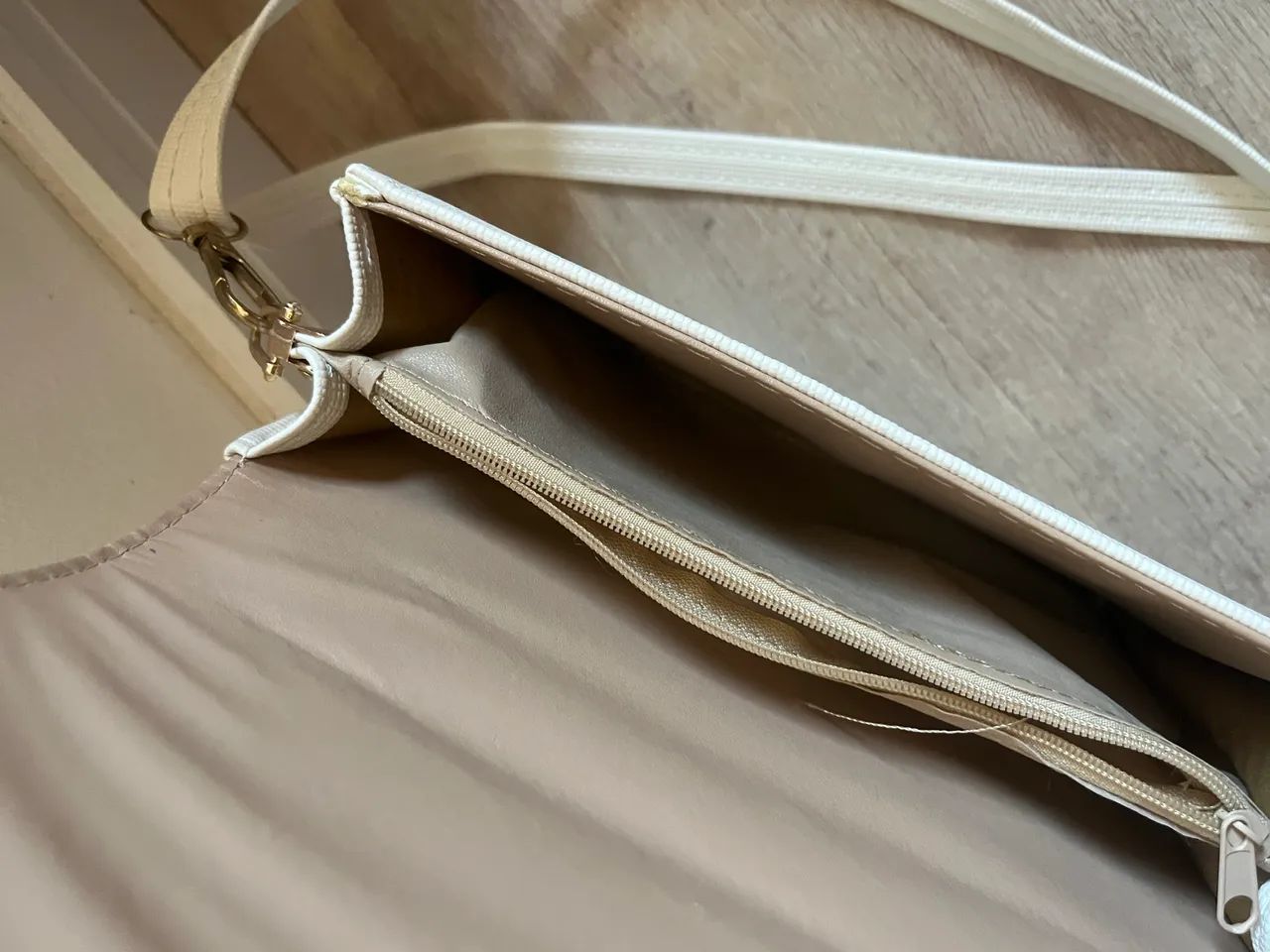 Bolsa feminina cor creme - Foto 5