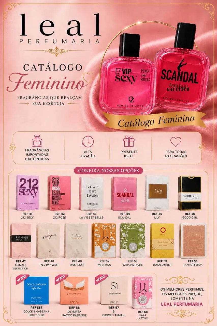 Perfumes primeira linha 