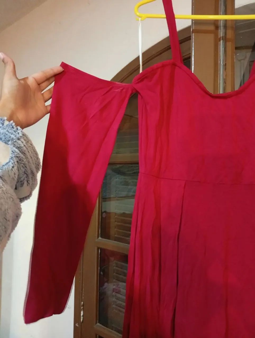 Vestido vinho, longo - Foto 2