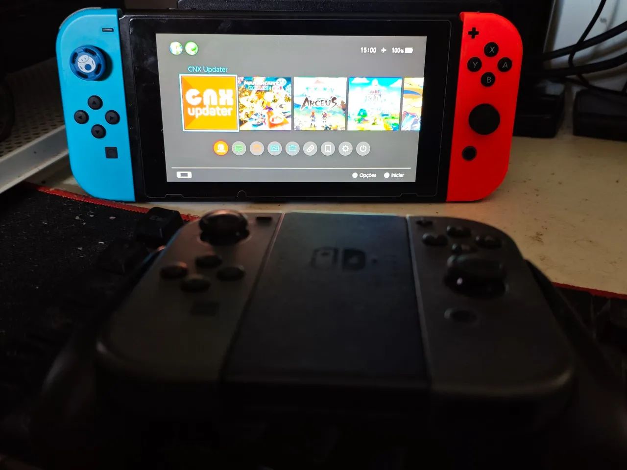 Nintendo switch v2 desbloqueado troco por Ps4 Pro - Consoles de
